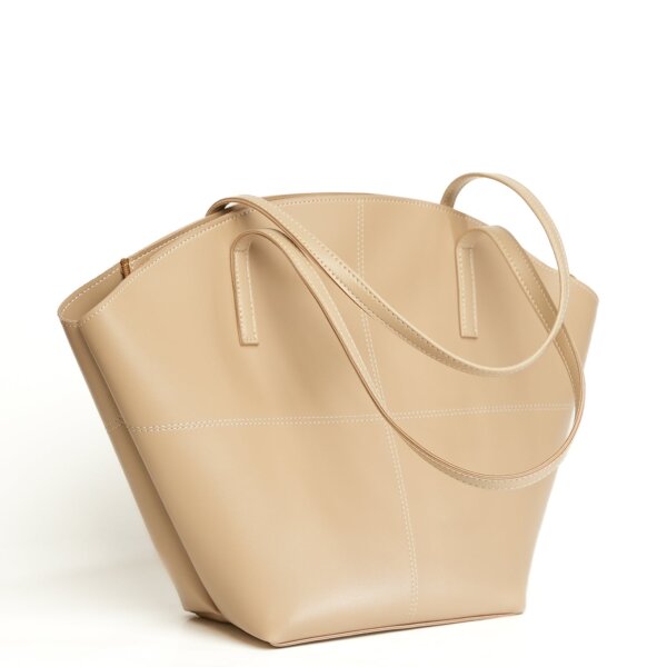 TOTE SHOULDER BEIGE - Image 2