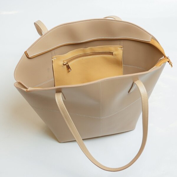 TOTE SHOULDER BEIGE - Image 3