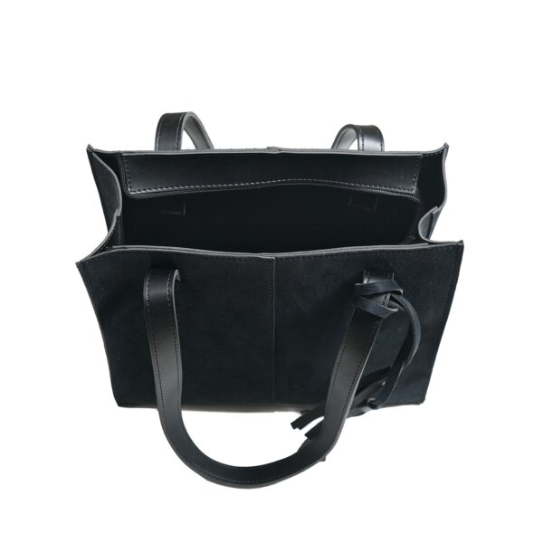 SUEDE BLACK BAG - Image 3