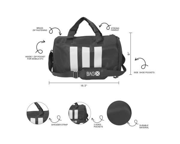 Duffel Black Bag (Standard) - Image 4