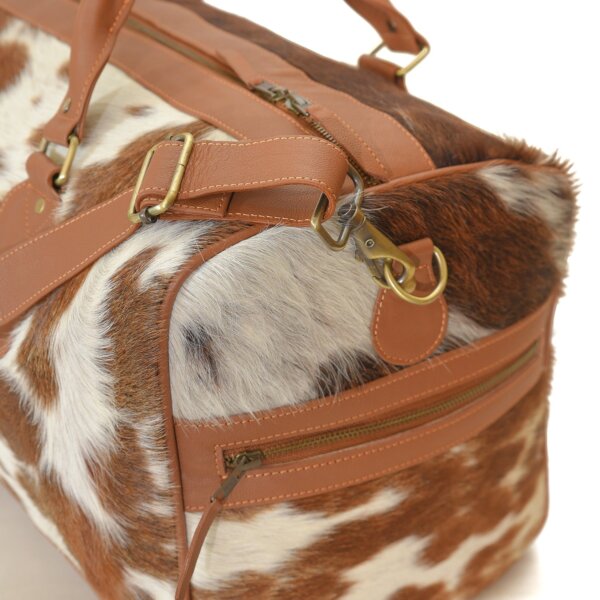 MOXI LEATHER DUFFEL BROWN - Image 4