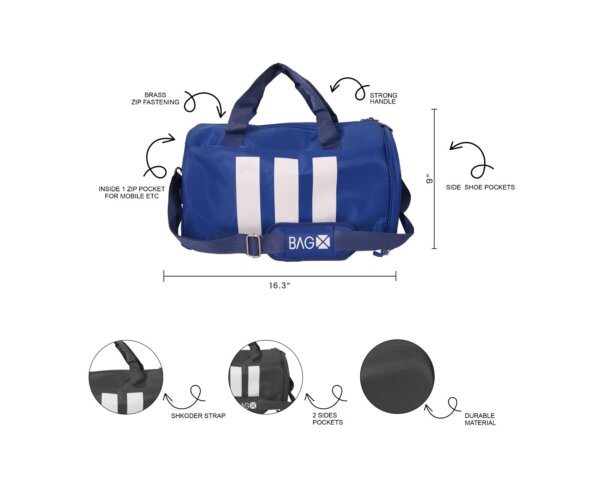 DUFFEL BAG ROYAL BLUE (PRM) - LEFTOVER - Image 4