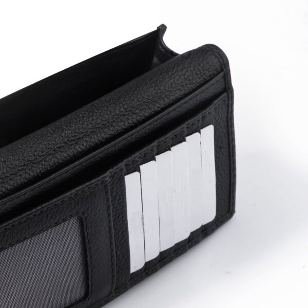 LEATHER WALLET BLACK - Image 4