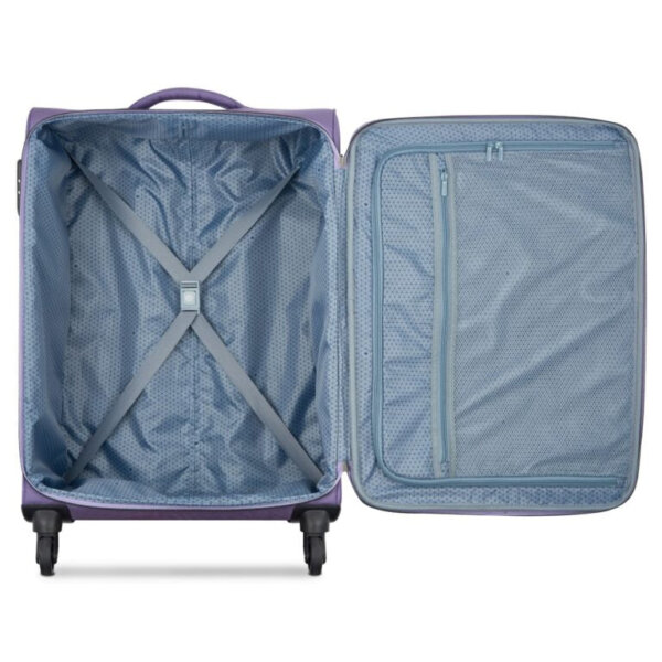 Delsey Paris Cuzco 4W Lavender Soft Suitcase- set of 3 - Image 5