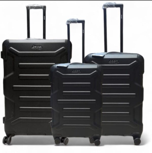 Jeep  Hardside Expandable Luggage with Spinner Wheels Black